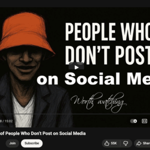 people who don't post on social media